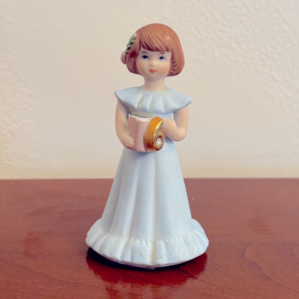 Enesco Growing Up Birthday Girls Figurine Age 6